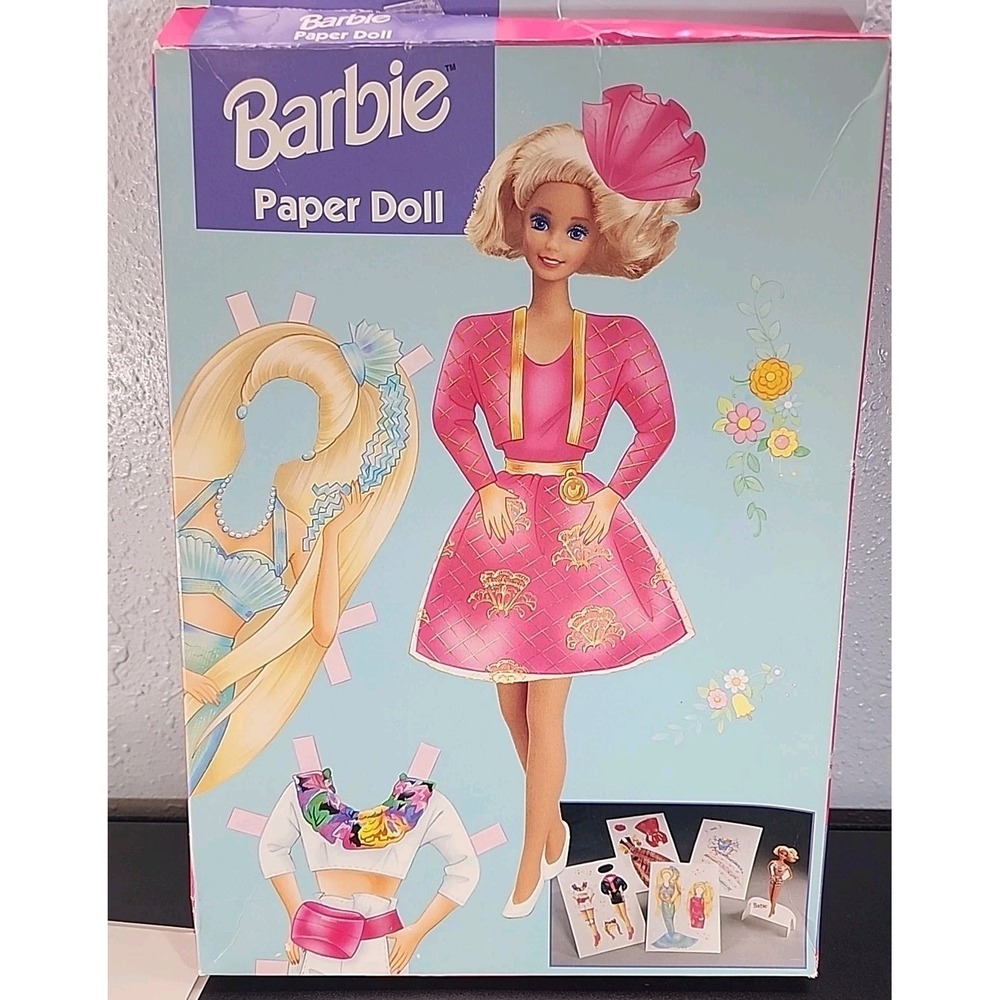 VTG‎ Barbie Paper Doll Kit Mermaid by Golden 1993 New in Original Box